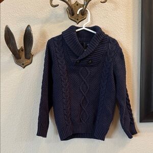 Janie and Jack Kids Navy Cable Knit Sweater